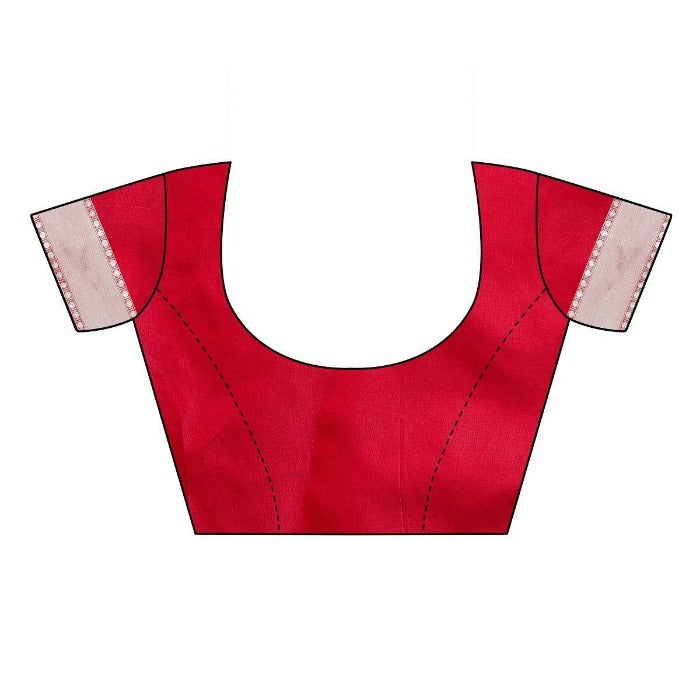 Vamika Banarasi Jacquard Weaving Red Saree (AMEE RED) | Grab2Buy