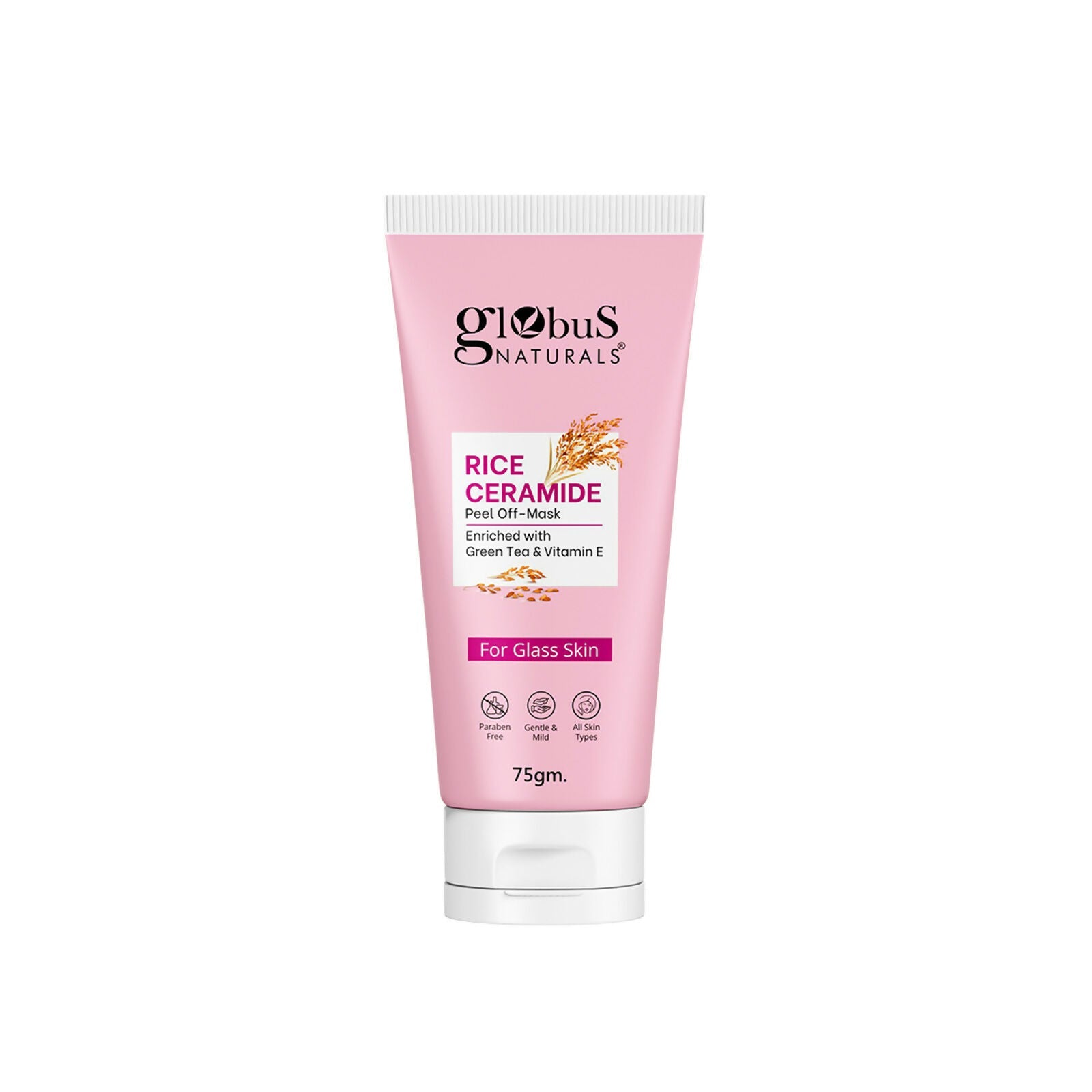 Globus Naturals Rice Ceramide Peel Off Mask, For Korean Glass Skin | Grab2Buy