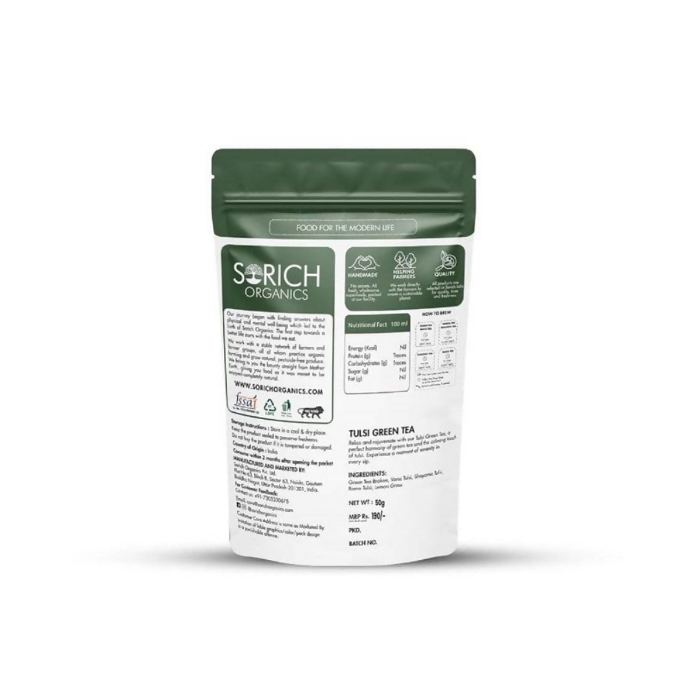 Sorich Organics Tulsi Green Tea | Grab2Buy