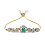 Rhodium-Plated Alloy American Diamond Studded Designer Bracelets - The Pari