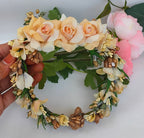 Gold Bridal Flower Hair Gajra | Grab2Buy