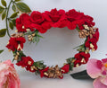 Red Bridal Flower Hair Accessories | Grab2Buy
