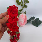 Red Bridal Flower Hair Accessories | Grab2Buy