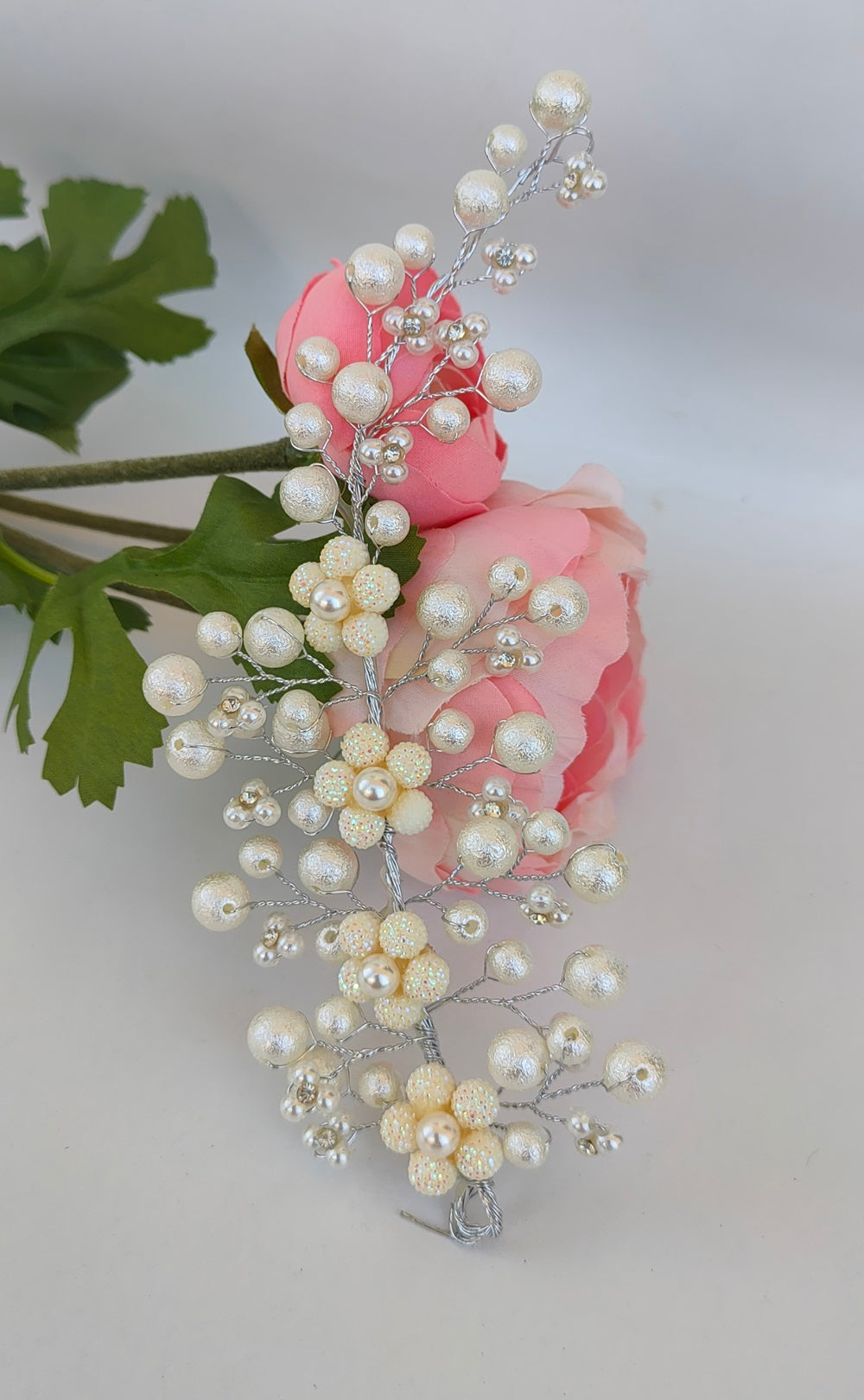 White Bridal Hair Brooch | Grab2Buy