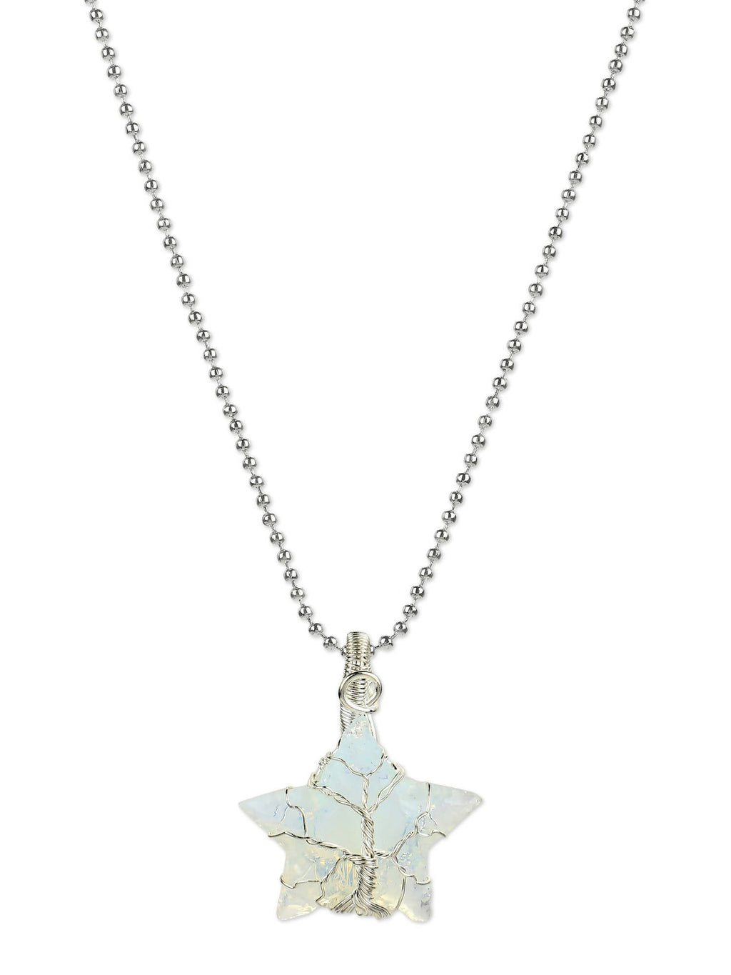 Women's Silver-Toned Blue Silver-Plated Handcrafted Chain - Ruby Raang | Grab2Buy