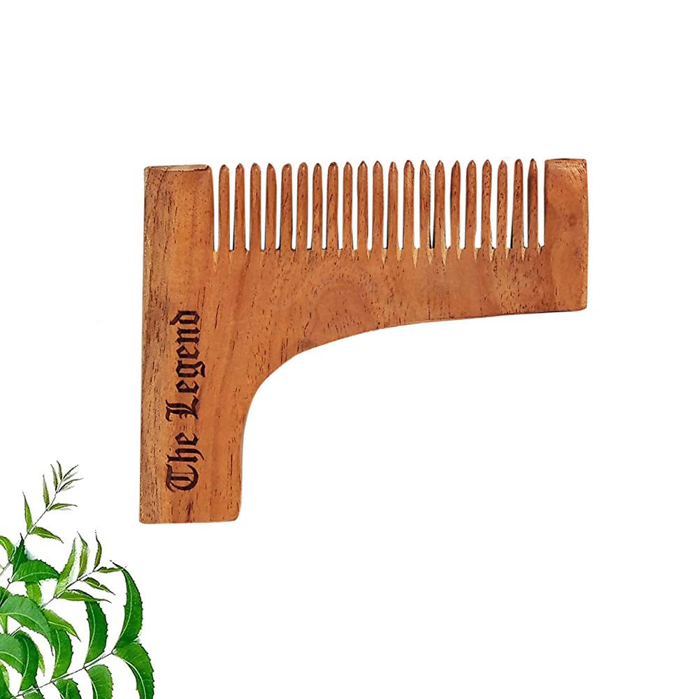 The Legend Organic Pure Neem Wood Comb For Beard Sharping | Grab2Buy