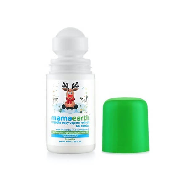 Mamaearth Baby Breathe Easy Vapour Roll-On For Relieves Congestion & Promotes Easy Breathing | Grab2Buy