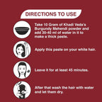 Khadi Veda Burgundy Herbal Mehndi For Hair Conditioning | Grab2Buy