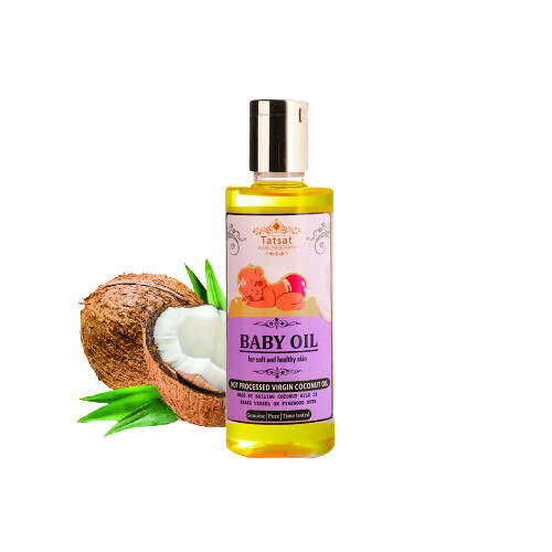 Tatsat Hot processed Pure Virgin New born baby massage Coconut Oil | Grab2Buy