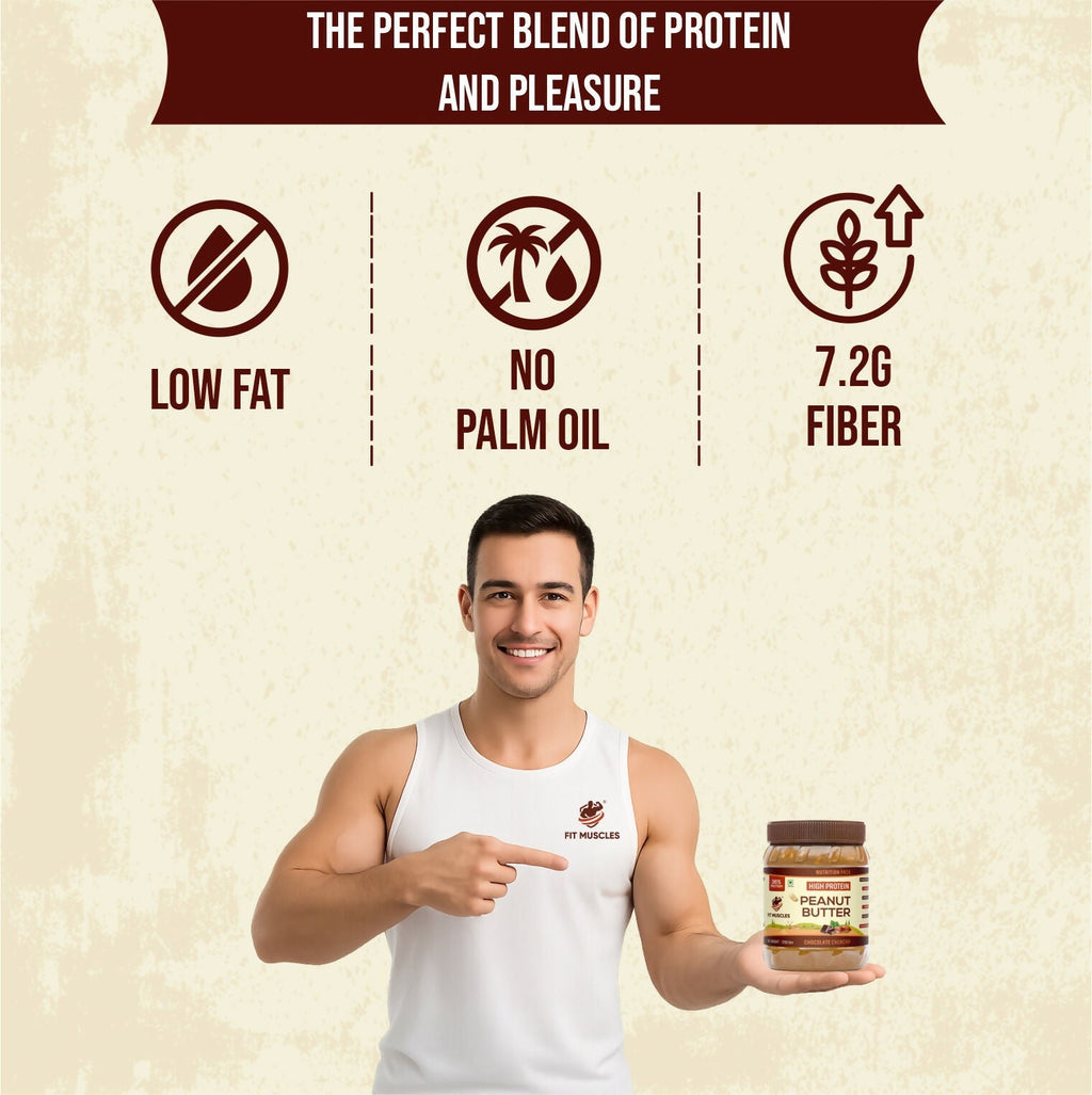 Fit Muscles High Protein Peanut Butter Chocolate Crunchy | Grab2Buy