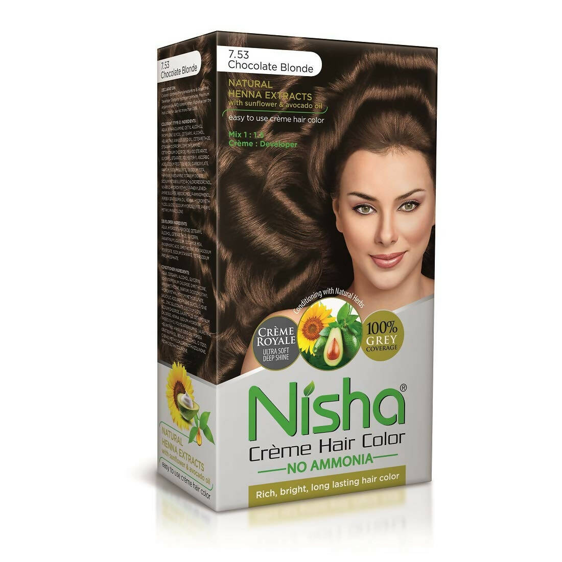 Nisha Creme Hair Color Chocolate Blonde | Grab2Buy