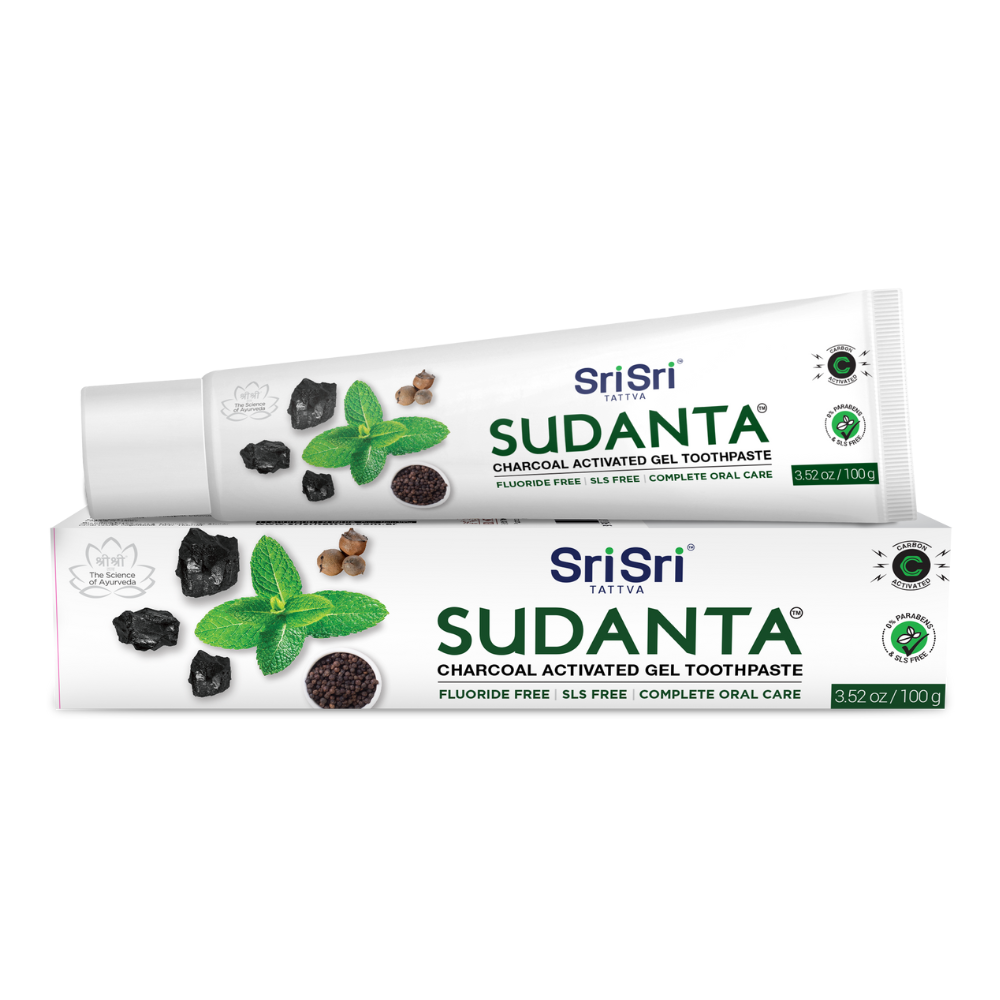 Sri Sri Tattva USA Sudanta Toothpaste With Charcoal & Salt | Grab2Buy