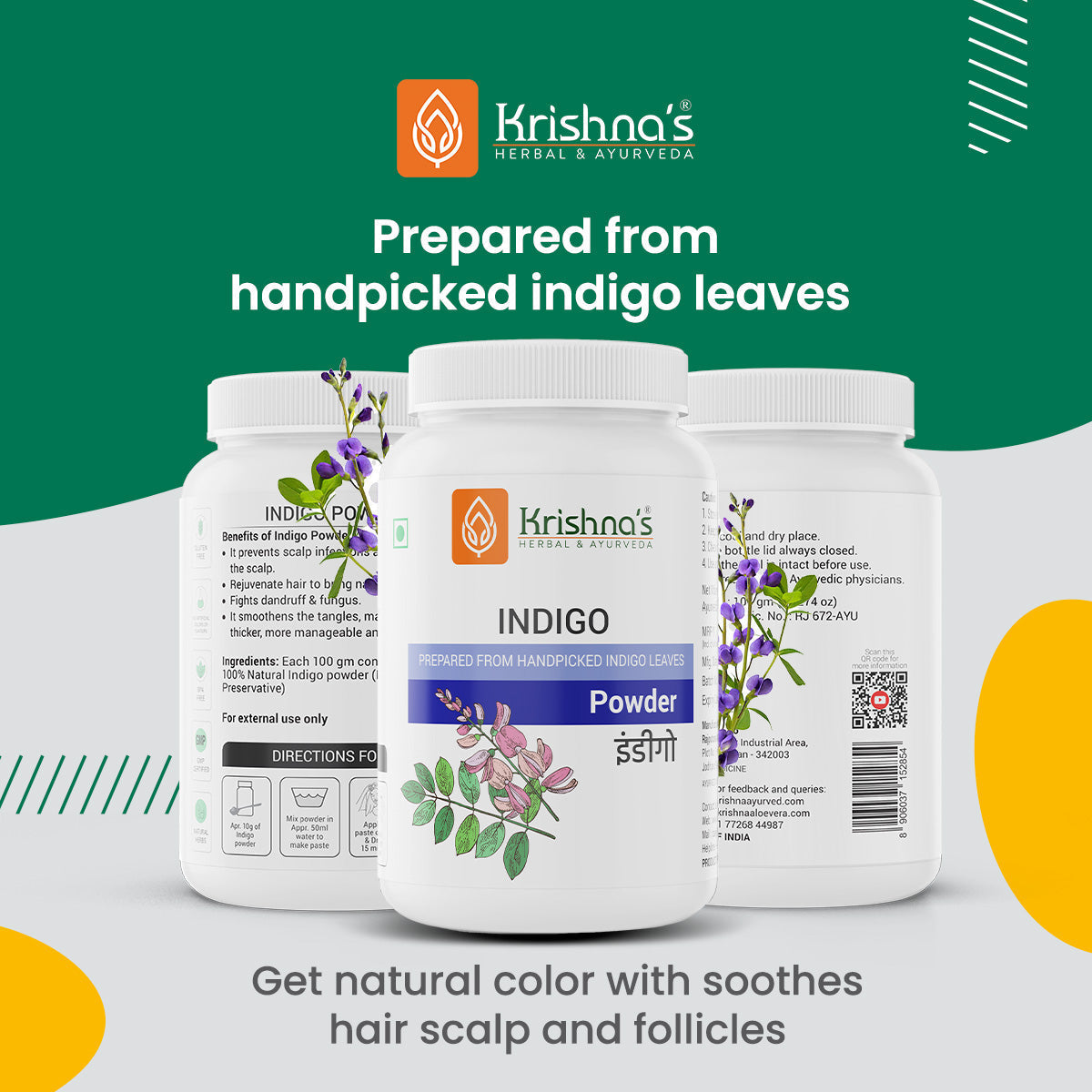 Krishna'S Herbal & Ayurveda Indigo Powder | Grab2Buy