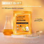 Lakme Skin Solutions Vitamin C - Revitalizing Sheet Mask | Grab2Buy