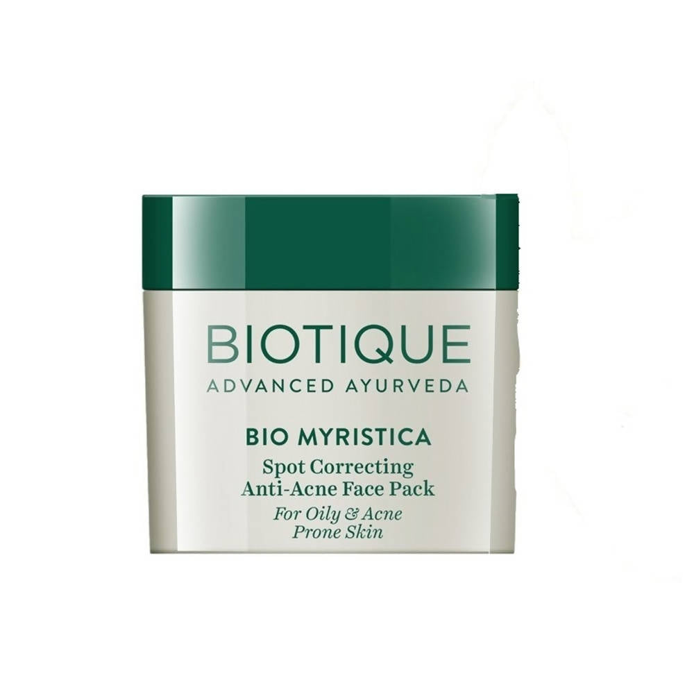 Biotique Advanced Ayurveda Bio Myristica Spot Correcting Anti Acne Face Pack | Grab2Buy