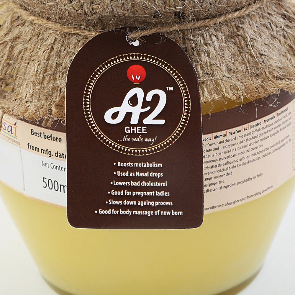 Isha Vasyam A2 Desi Ghee - Desi Gir Cow's Vedic Traditional Grassfed Ghee | Swadesiicart