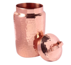 Isha Life Hammered Copper Container with Lid | Grab2Buy