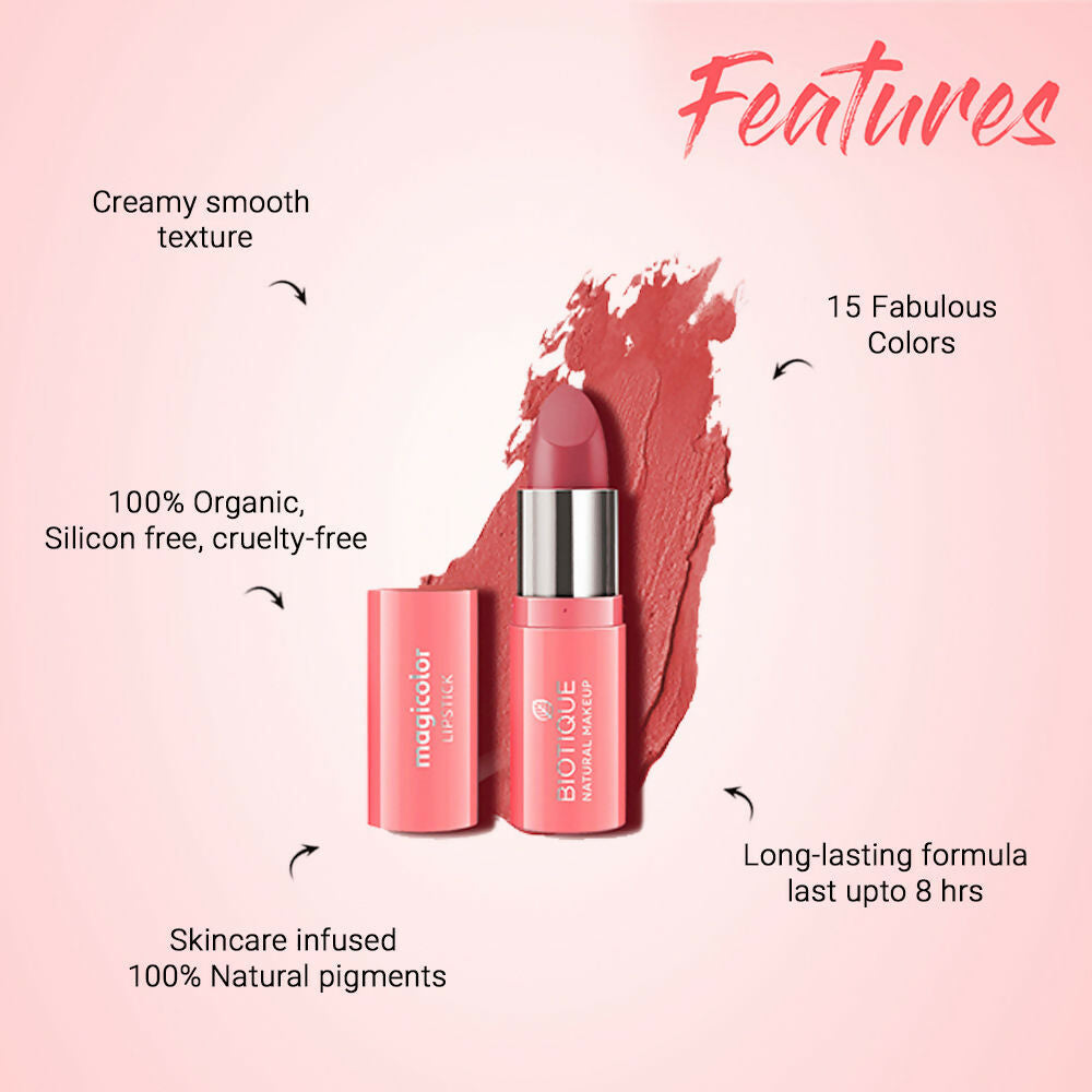 Biotique Magicolor Lipstick - Cookie Crumble
