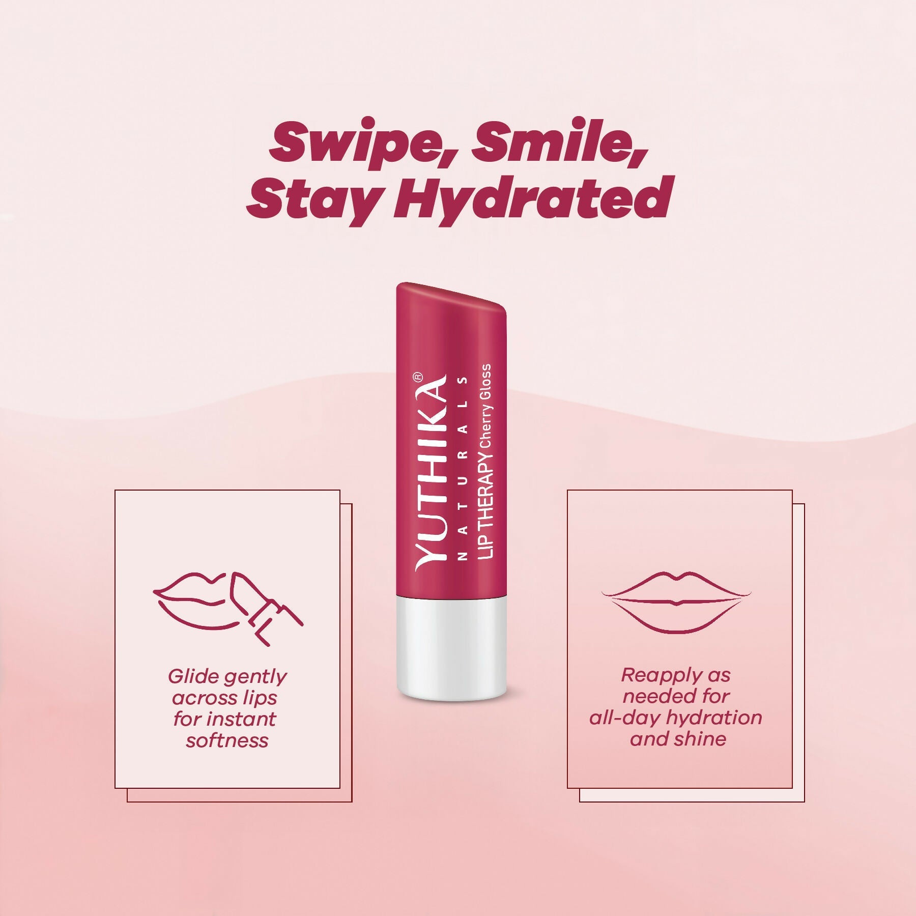 Yuthika Moisturizing Lip Balm – Cherry Gloss | Grab2Buy