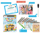 Braintastic Educational Game: English Master (6-99 Years) / Write & Wipe Reusable Activity Sheets/Kids Toy/ Free Puzzle | Grab2Buy