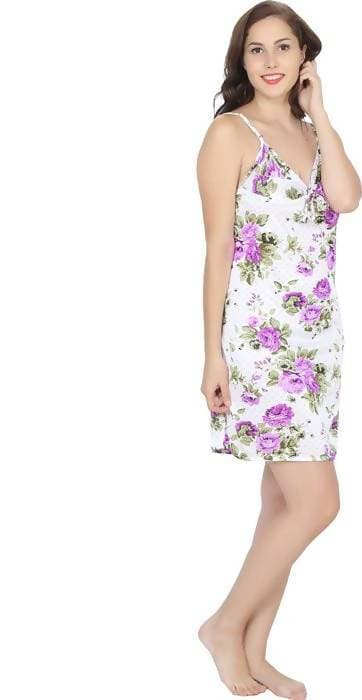 Ruhani Printed Short Nighty Fits Bust (Ruhani-NT-08-FS) | Grab2Buy
