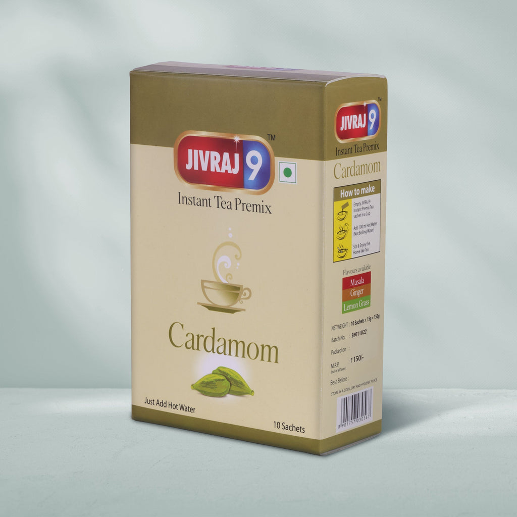jivraj9 Tea Cardamom Premix Tea Box
