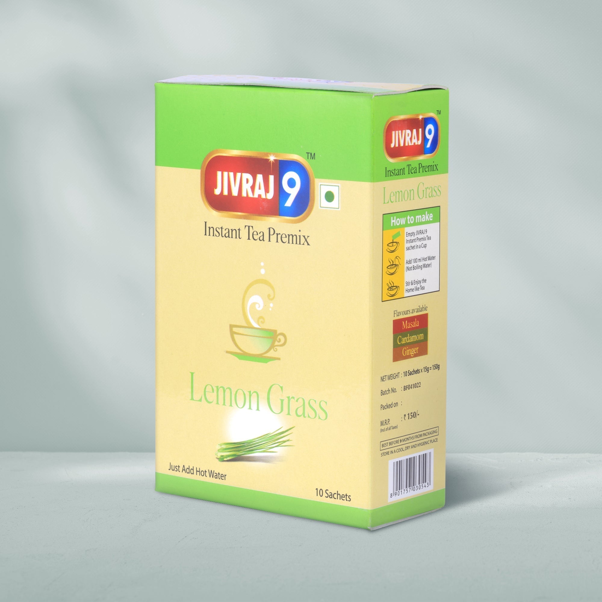 jivraj9 Tea Lemon Grass Premix Tea Box