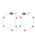 Jewels Nest Elegant Sterling Silver Designer Anklet – Adjustable & Trendy | Grab2Buy
