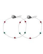 Jewels Nest Elegant Sterling Silver Designer Anklet – Adjustable & Trendy | Grab2Buy