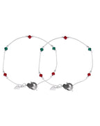 Jewels Nest Elegant Sterling Silver Designer Anklet – Adjustable & Trendy | Grab2Buy