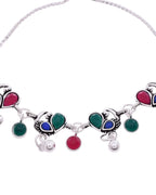 Jewels Nest Stylish Silver-Plated Designer Anklet | Grab2Buy