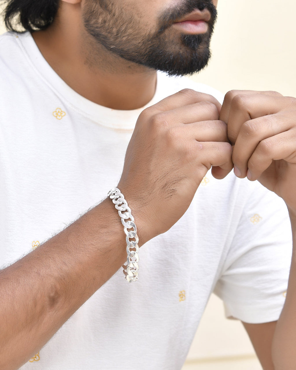 Jewels Nest Stylish Silver-Plated Chain Bracelet | Grab2Buy
