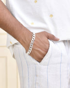 Jewels Nest Stylish Silver-Plated Chain Bracelet | Grab2Buy