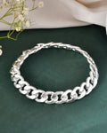 Jewels Nest Stylish Silver-Plated Chain Bracelet | Grab2Buy