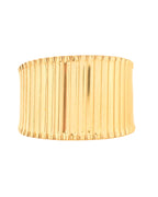 Jewels Nest Textured Vertical Line Gold Cuff Bracelet | Grab2Buy