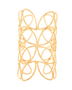 Jewels Nest Statement Gold Cutout Leaf Cuff Bracelet | Grab2Buy