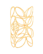 Jewels Nest Statement Gold Cutout Leaf Cuff Bracelet | Grab2Buy