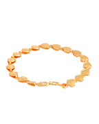Jewels Nest Elegant Fancy Gold Bracelet with Heart-Shaped Links | Grab2Buy
