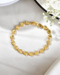 Jewels Nest Elegant Fancy Gold Bracelet with Heart-Shaped Links | Grab2Buy
