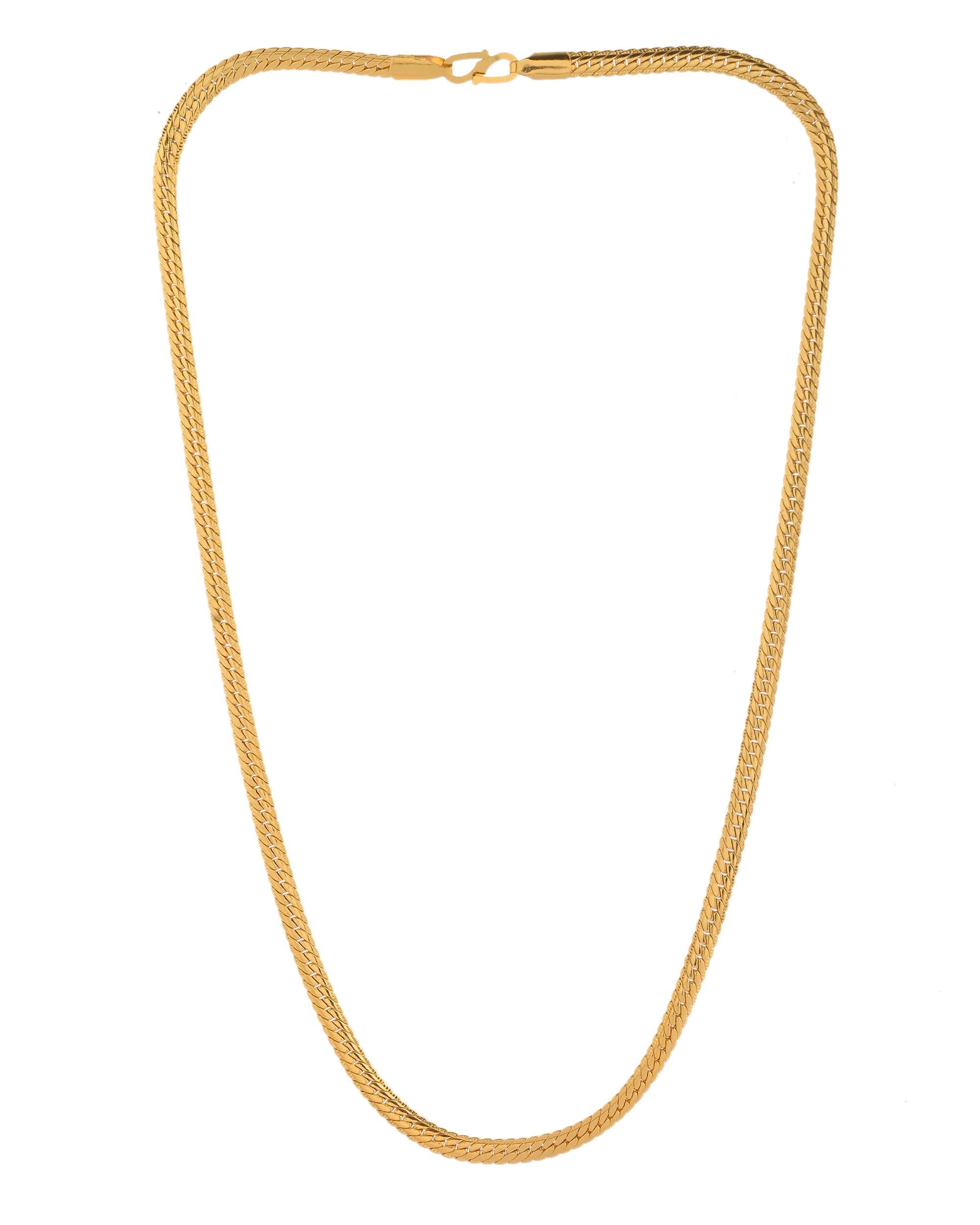 Jewels Nest Gold-Plated Stainless Steel Sleek Chain for Women | Grab2Buy