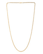 Jewels Nest Textured Rectangle Link Chain in Gold Finish