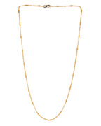 Jewels Nest Subtle Cylinder-Link Gold Necklace