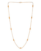 Jewels Nest Designer Oval Bead Chain in Gold Finish