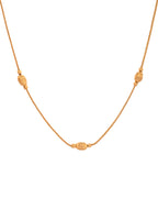 Jewels Nest Designer Oval Bead Chain in Gold Finish