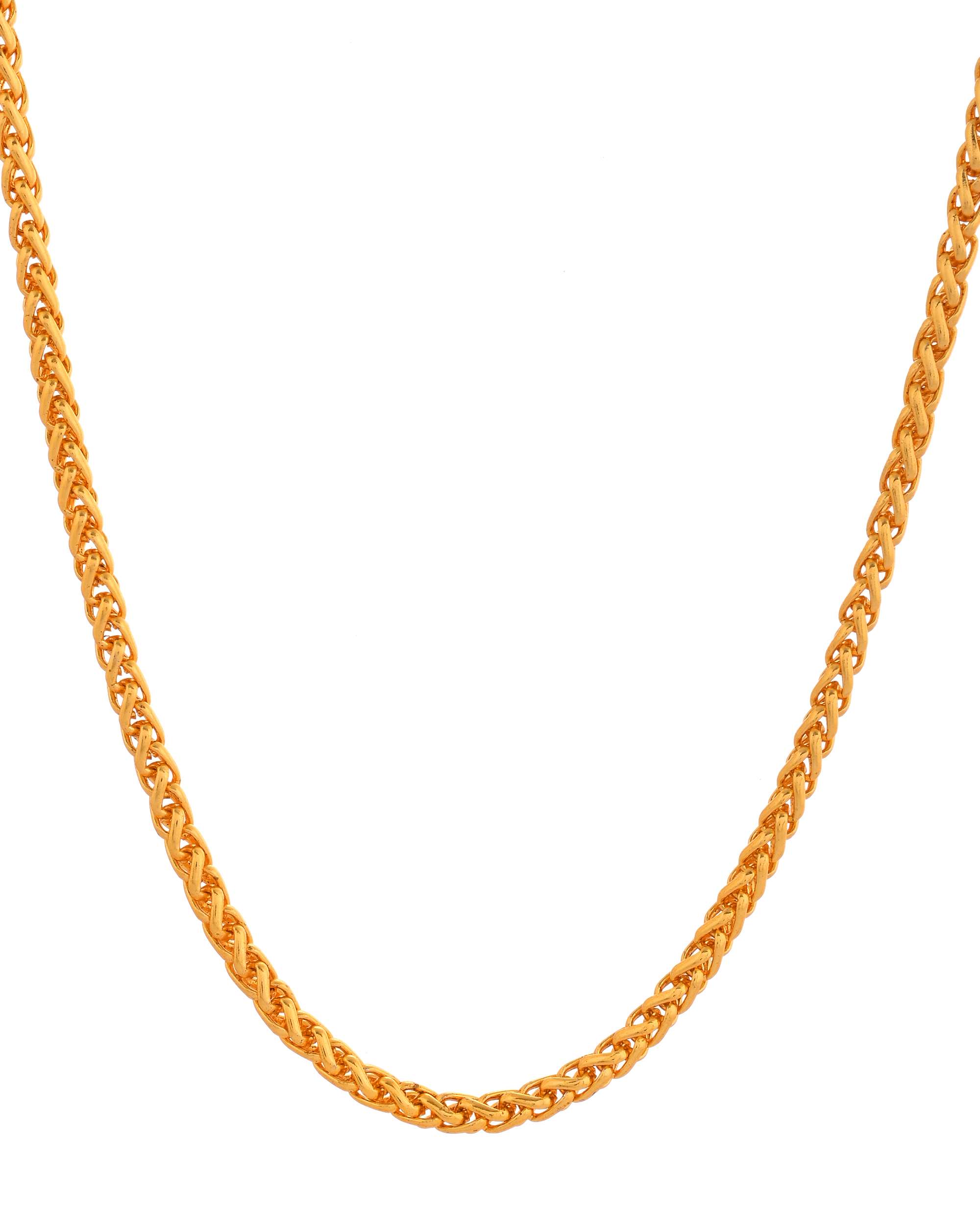 Jewels Nest Statement Rope Chain in Golden Finish