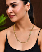 Jewels Nest Statement Gold-Plated Chain with Smooth Rounded Beads | Grab2Buy