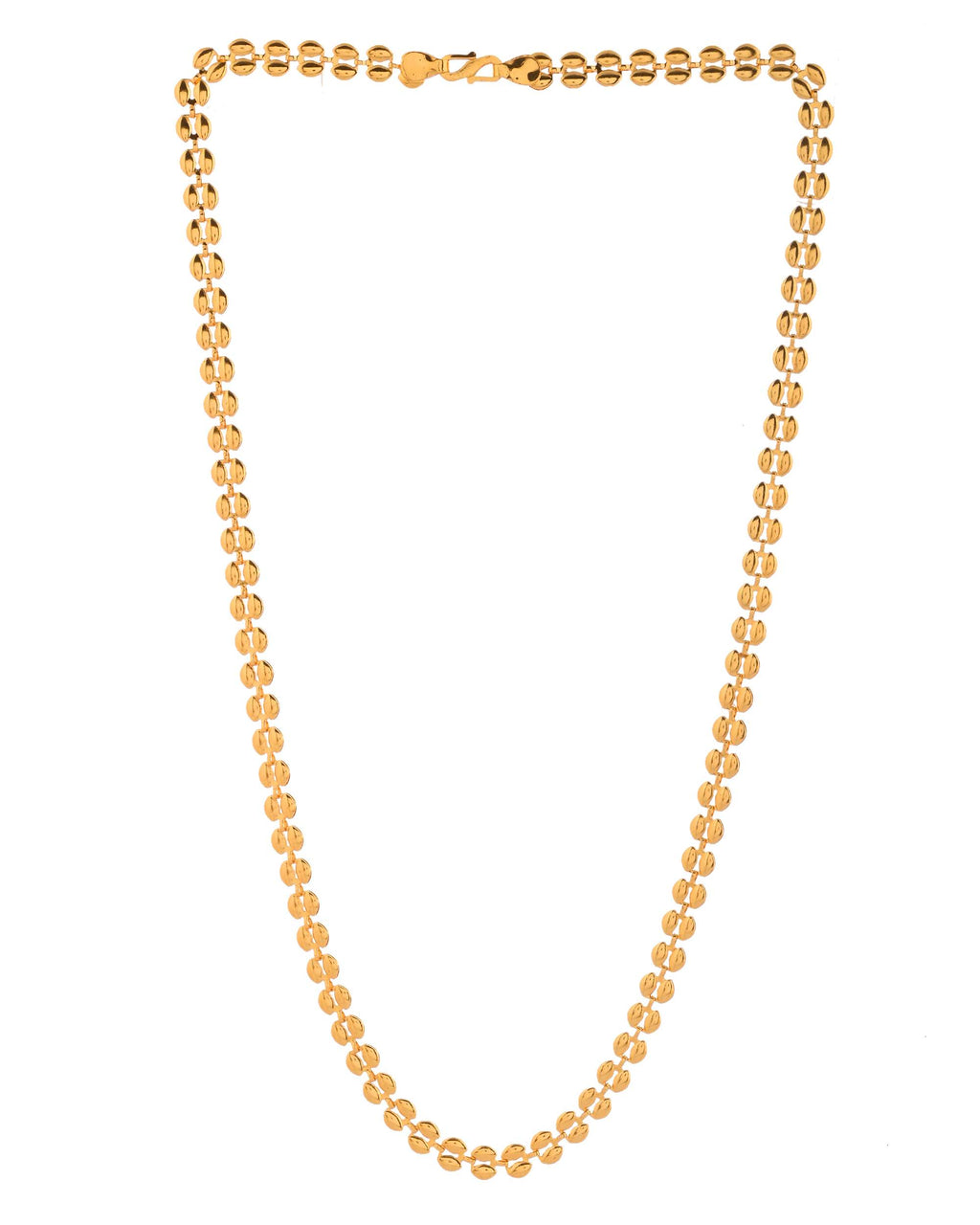 Jewels Nest Statement Gold-Plated Chain with Smooth Rounded Beads | Grab2Buy