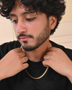 Jewels Nest Gold - Plated Flat Snake Chain | Grab2Buy