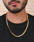 Jewels Nest Gold - Plated Flat Snake Chain | Grab2Buy