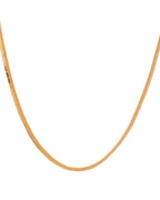 Jewels Nest Gold - Plated Flat Snake Chain | Grab2Buy
